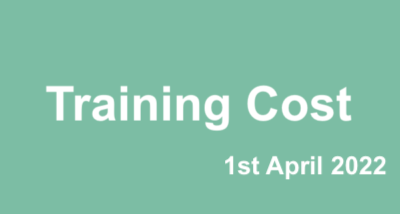 Read more about the article Training Cost As From 1st April 2022