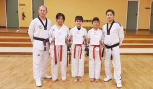 Read more about the article Three Students Promoted to 1st KUP (Red-Black Belt)